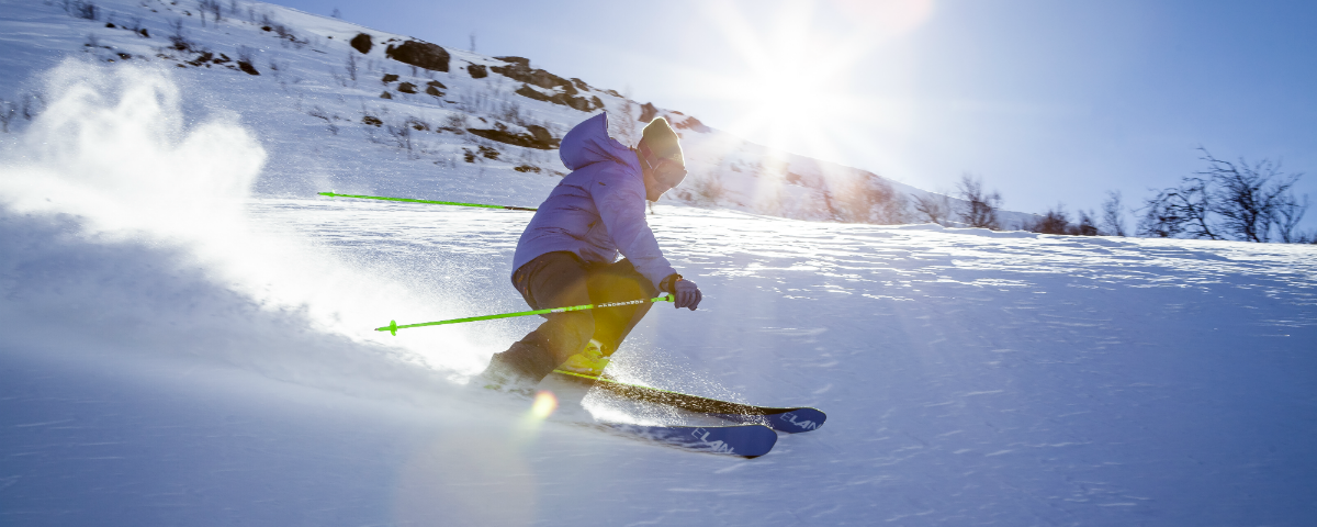 ski alpin et casque